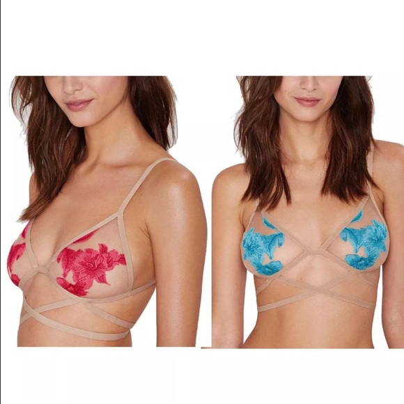 💥💥Back in Stock! Floral Strappy Bustier Bralette - Picture 2 of 4