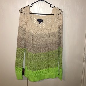 American eagle green gradient sweater