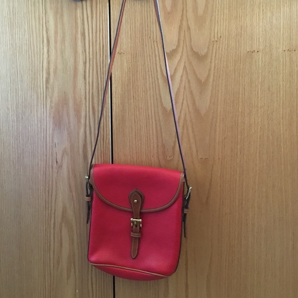 Authentic Dooney & Bourke red crossbody