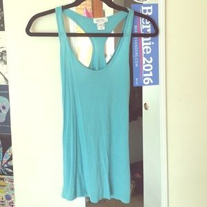 A robins egg blue tank top