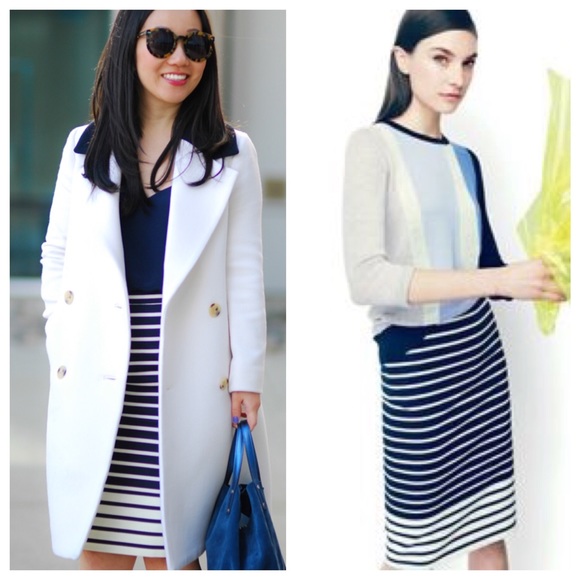J. Crew No 2 pencil skirt in colorblock stripe - Picture 2 of 4