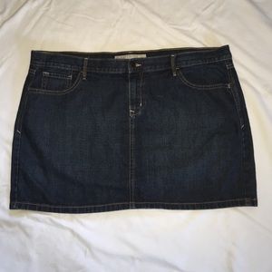 Old navy jean skirt 18 dark wash