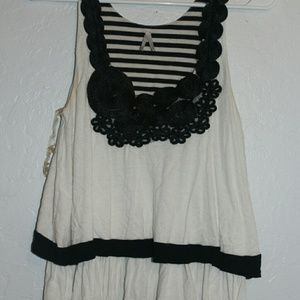 Black and white tank