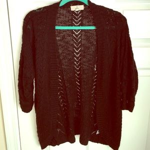 Black 3/4 Sleeve Sweater