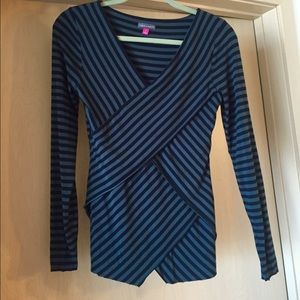 Vince Camuto Striped Bandage Top
