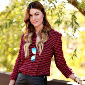 J. Crew Boy Shirt two-tone gingham