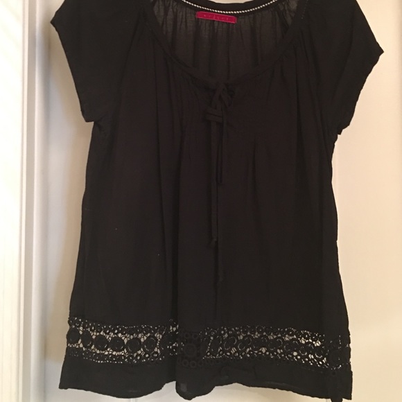 Scoop Neck Cotton Blouse