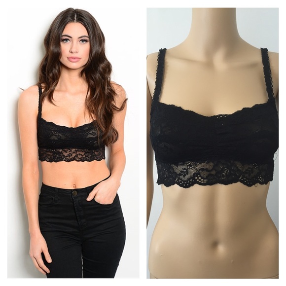 Other - NEW black lace bralette