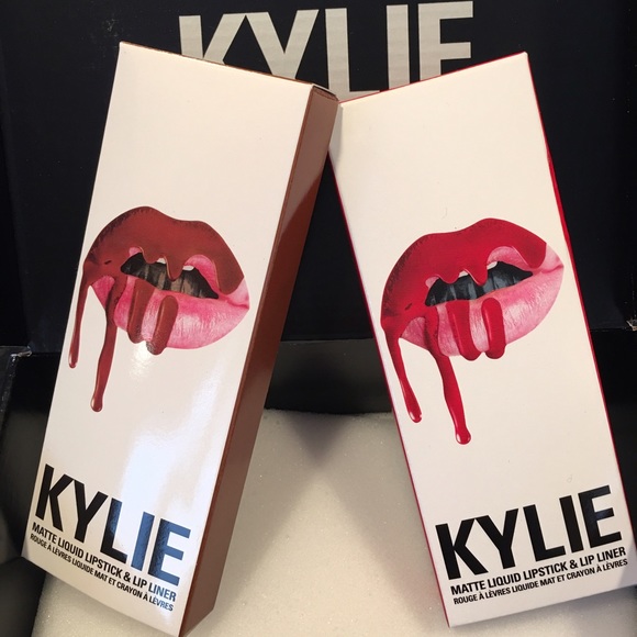 Kylie Dolce K & Mary Jo K matte lipsticks/liner.