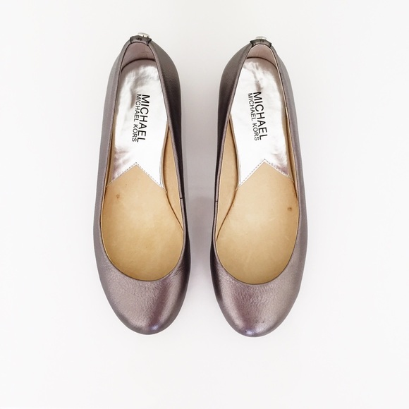Michael Kors Metallic Grey Flats