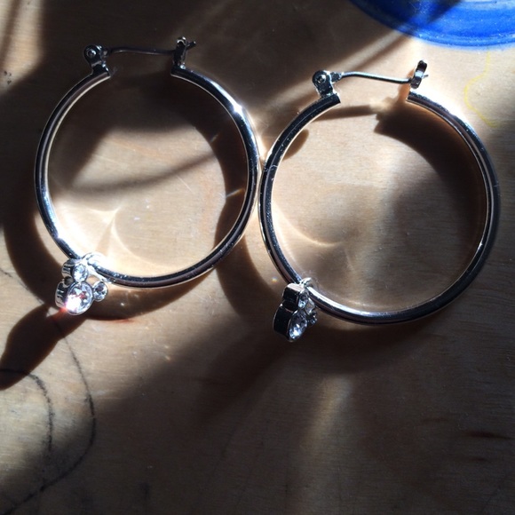 Disney World hoop earrings