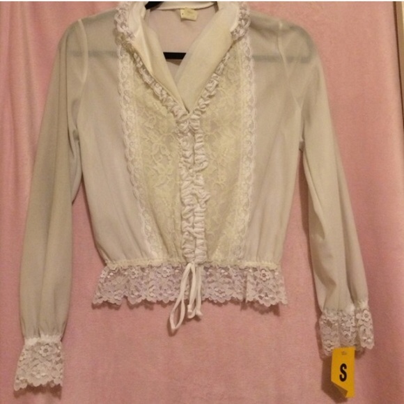 NWT vintage lacy shirt - Picture 2 of 2