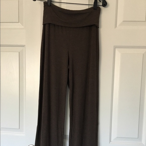Rayon/Spandex blend palazzo pants.