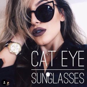 Cat Eye Metal Sunglasses