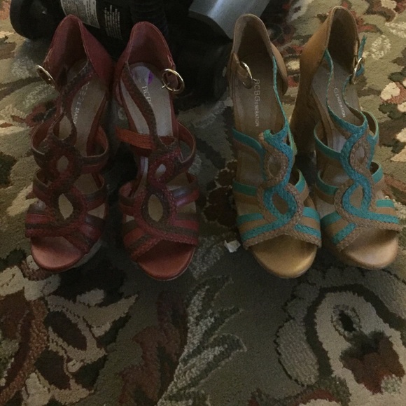 Wedged heels