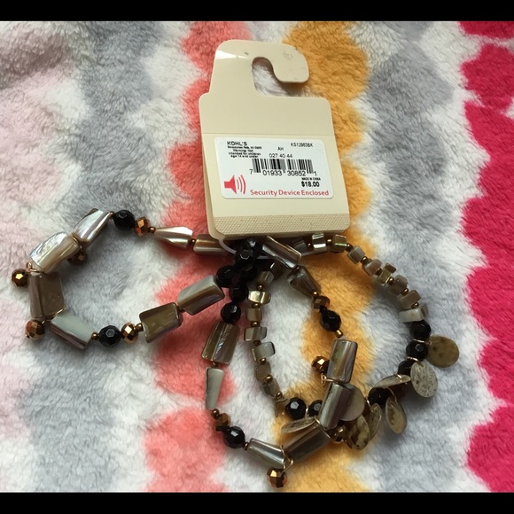 Sonoma Shell & Bead Bracelet Trio - NWT - Picture 3 of 4