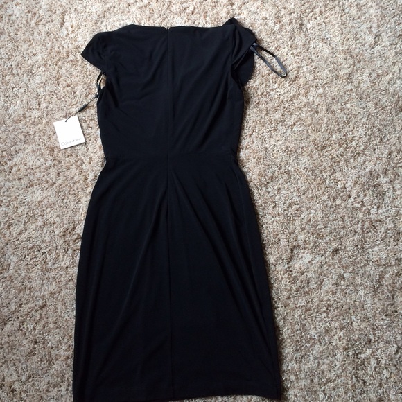Calvin Klein black ruffle dress - Picture 3 of 4