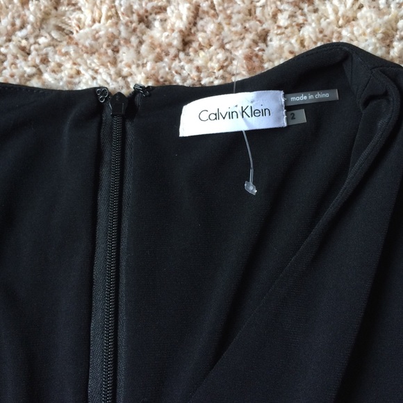 Calvin Klein black ruffle dress - Picture 4 of 4