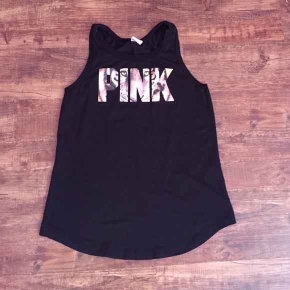 VS PINK BLACK AND CHEETAH TANK