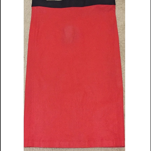Helmut Lang Vein (red) Lambskin Pencil Skirt - Picture 4 of 4