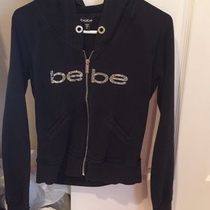 Bebe jacket with rhinestones MED