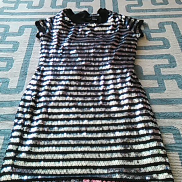 Black and silver sequins minidress - Picture 1 of 2