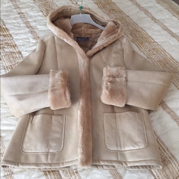 Ann Taylor Faux shearling jacket