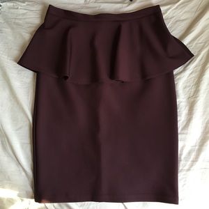 Peplum skirt