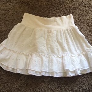 old school white skirt