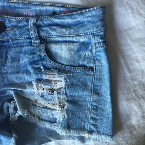 Distressed Jean Shorts - Picture 1 of 4