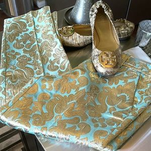 FLASHSALE!!!!J. Crew embroidered skimmer pant