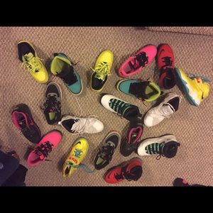 Shoe Retros an nikes, LeBron most are size 7 ,7.5
