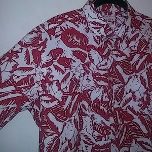 Zara Man Floral Button Up Size L