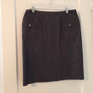 Charcoal Gray Calvin Clein Work Skirt