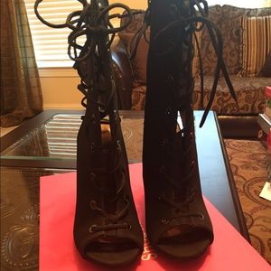 Shoe Republic Caprice Lace Up Bootie