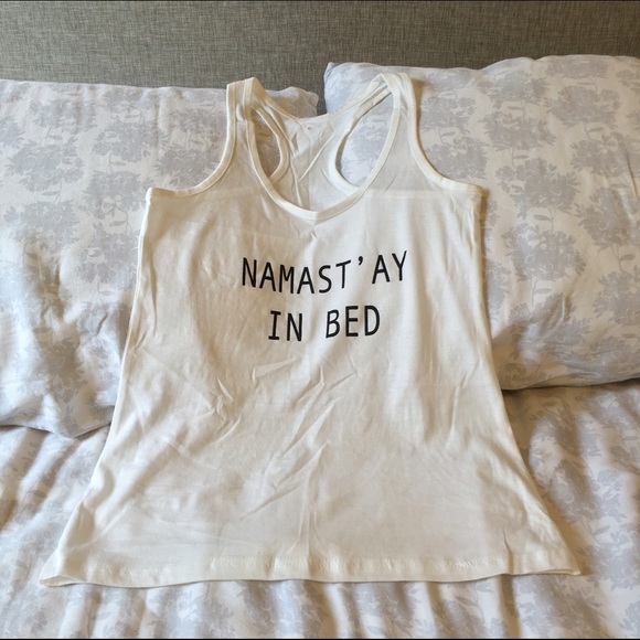 MOVING SALE! Namast'ay In Bed Tank - Picture 3 of 4