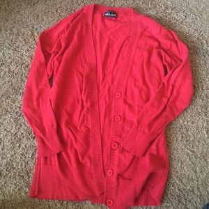 wet seal red sweater