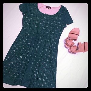 Green cutout dress