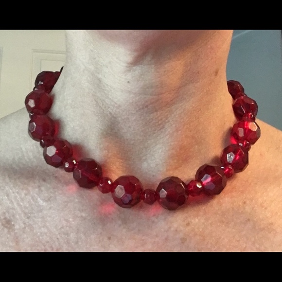 Red 15 inch necklace.