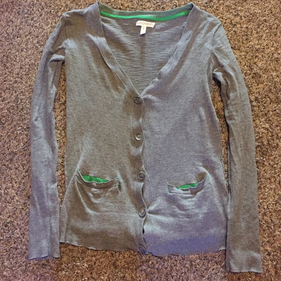 Gray cardigan