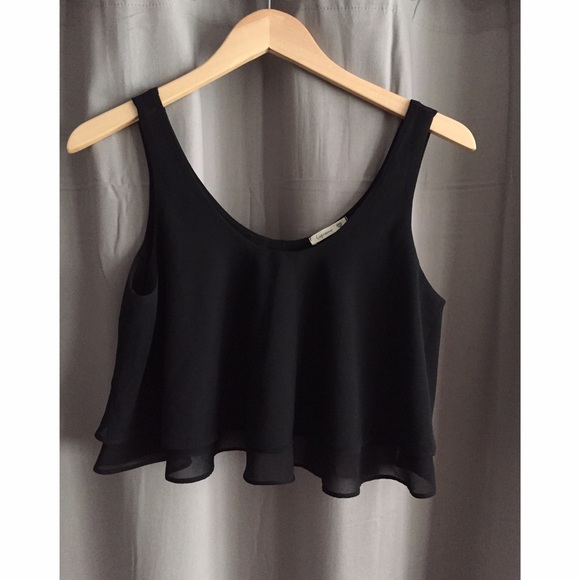 Soprano Tops - Ruffle crop tank