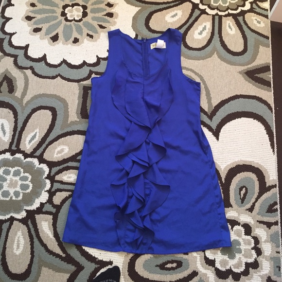 Shift Dress with Ruffle