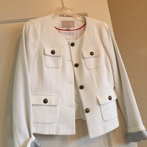 Banana Republic White Blazer Jacket