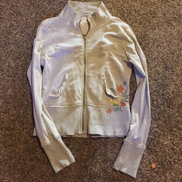 Roxy zip up sweatshirt