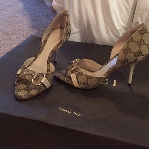Gucci Monogram Heels