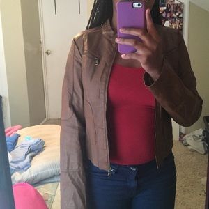 ✨Brown Leather Jacket