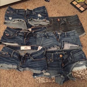 00 hollister  American eagle and guess shorts
