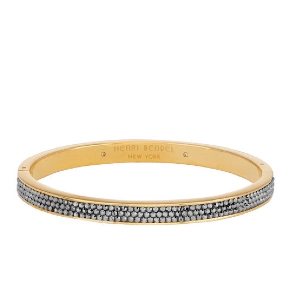 Henri Bendel Rox Bangle Gold Black