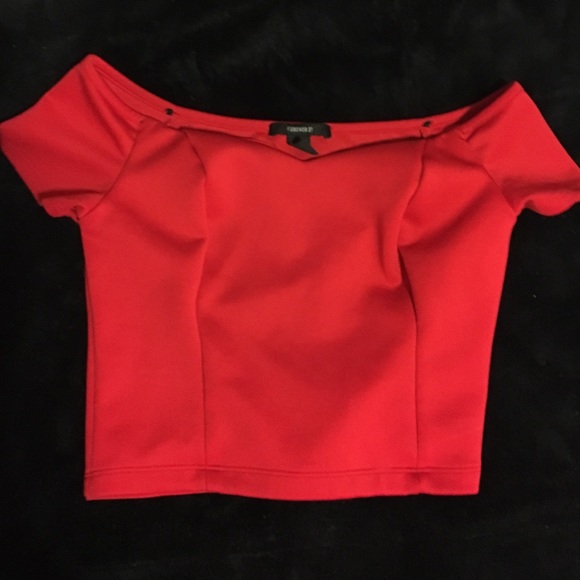 Red forever 21 crop top