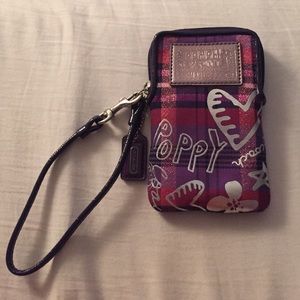 Authentic Coach "Poppy" wristlet